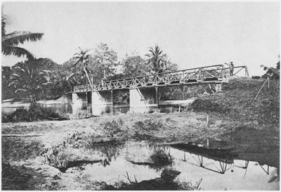 Bridge over Rach Lang River, District of Saigon, 1885 by French Photographer